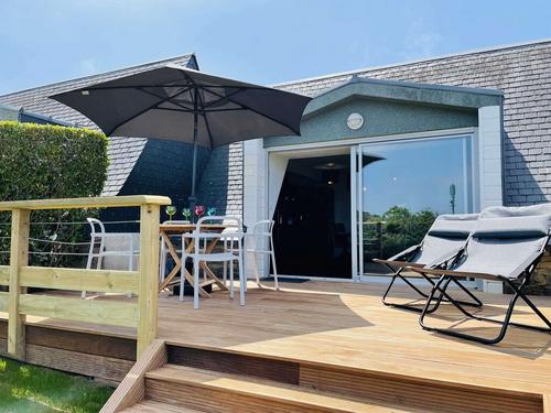 La terrasse sur le golf à Pleumeur Bodou